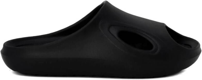 Antony Morato Zwarte Rubberen Zool Heren Slippers Black Heren