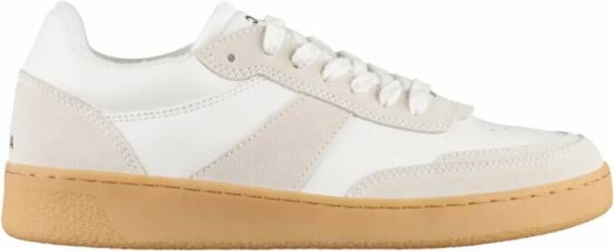 A.p.c. Faux Leather Sneakers Beige Heren