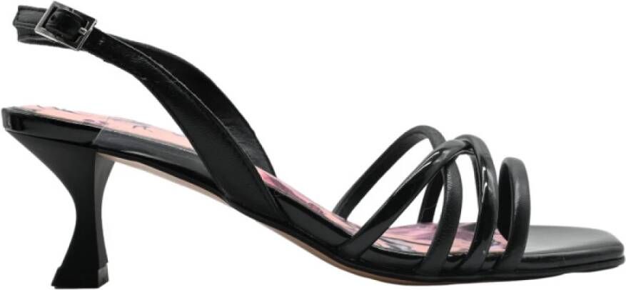 Apepazza Chic Camomilla Black Sandals Black Dames