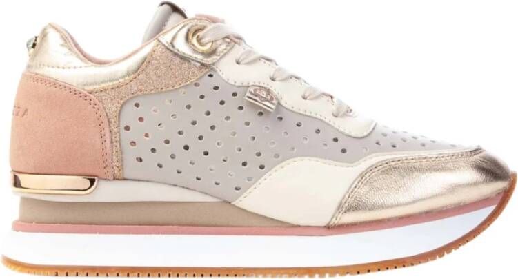 Apepazza Wedge loopt sneakers Beige Dames