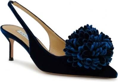 Aquazzura Blauwe Velvet Couturier Pumps Blue Dames