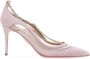 Aquazzura Elegant Mid-Heel Pointed Toe Pumps Beige Dames - Thumbnail 1