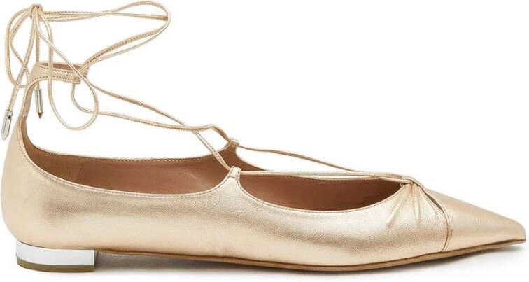 Aquazzura Elegante Ballet Flats voor Vrouwen Yellow Dames