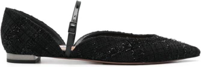 Aquazzura Elegante balletflats voor vrouwen Black Dames