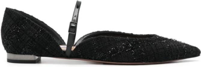 Aquazzura Elegante balletflats voor vrouwen Black Dames