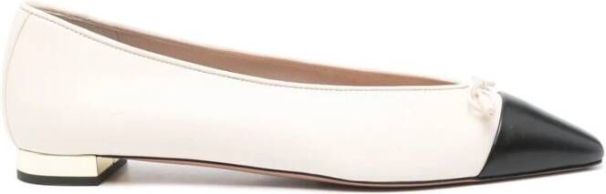 Aquazzura Elegante Boogdetail Leren Schoenen White Dames