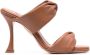 Aquazzura Elegante Bruin Leren Hoge Hak Sandalen Brown Dames - Thumbnail 1