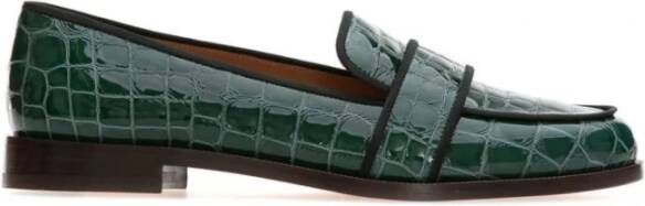 Aquazzura Elegante Loafers voor Vrouwen Green Dames