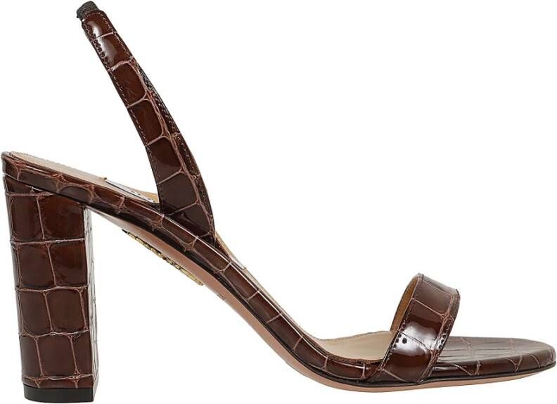 Aquazzura Flat Sandals Brown Dames