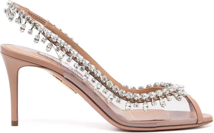 Aquazzura Flat Sandals Pink Dames