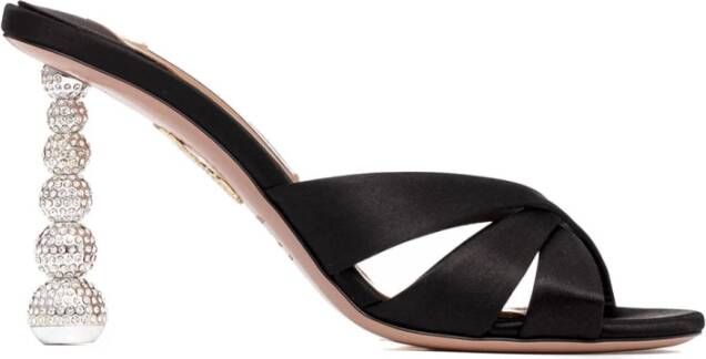 Aquazzura Gehakte muiltjes voor vrouwen veelzijdige stijl Black Dames