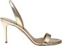 Aquazzura Gouden Metallic Kalfsleren Stiletto Sandalen Yellow Dames - Thumbnail 1