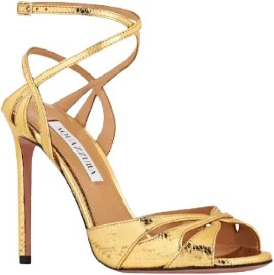 Aquazzura Gouden Sandalen voor Vrouwen Yellow Dames