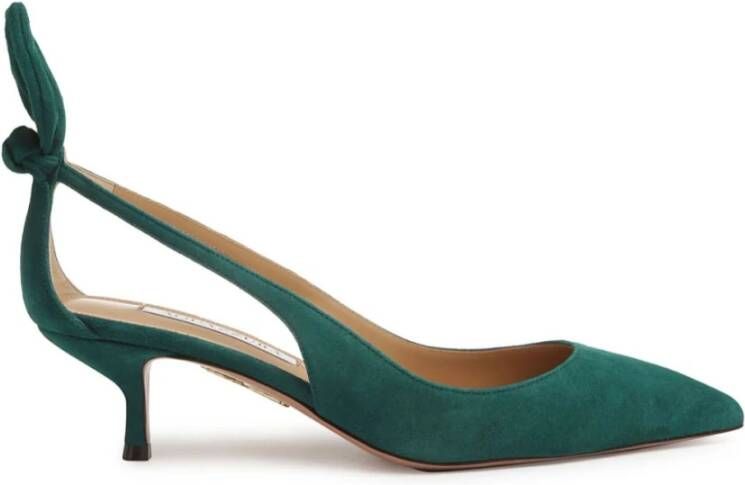 Aquazzura Groene Pumps voor Vrouwen Elegante Stijl Green Dames