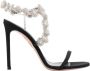 Aquazzura Kristalversierde Zwarte Sandalen Black Dames - Thumbnail 1