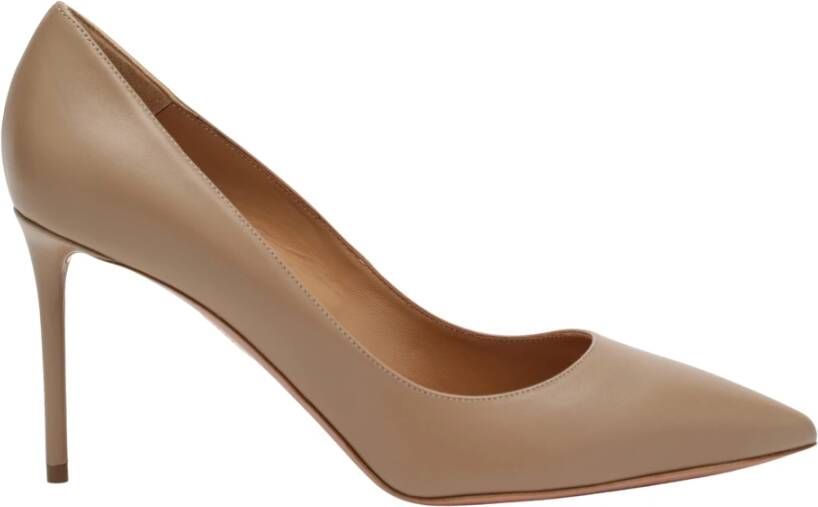 Aquazzura Hoge Hakken Pumps Beige Dames