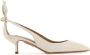 Aquazzura Ivory Bow Tie Pumps White Dames - Thumbnail 1