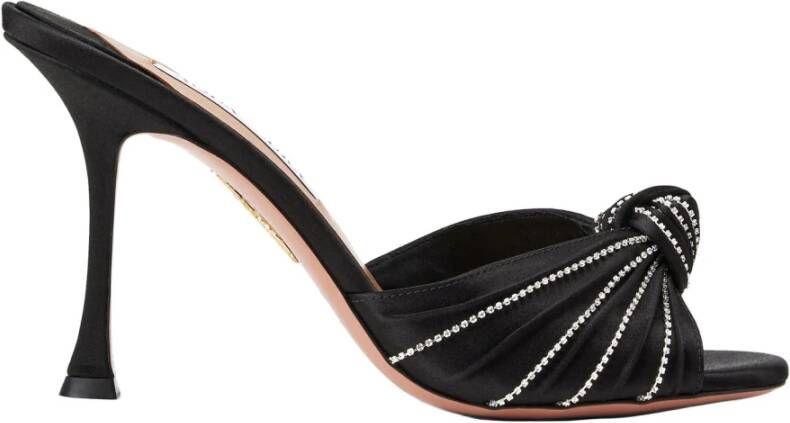 Aquazzura Kristal Muiltje Sandalen Black Dames