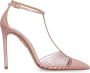 Aquazzura Leren pumps met enkelband Pink Dames - Thumbnail 1