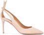 Aquazzura Nude Bow Tie Pump Beige Dames - Thumbnail 1