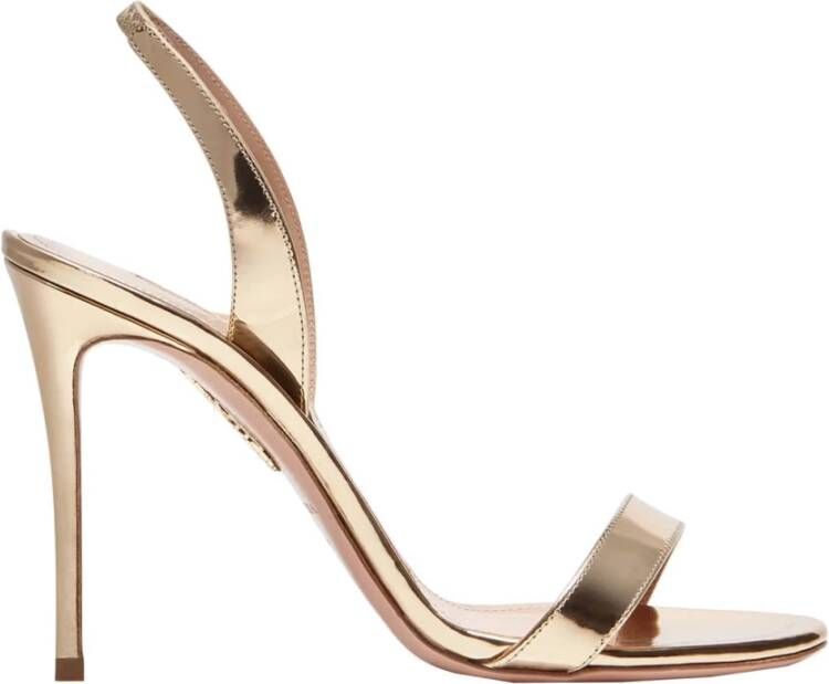 Aquazzura Nude Sandal 105mm Yellow Dames