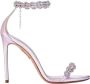 Aquazzura Paarse Stiletto Sandalen Love Link Pink Dames - Thumbnail 1