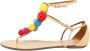 Aquazzura Pre-owned Canvas sandals Beige Dames - Thumbnail 1