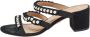 Aquazzura Pre-owned Canvas sandals Black Dames - Thumbnail 1