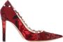 Aquazzura Pre-owned Cotton heels Red Dames - Thumbnail 1