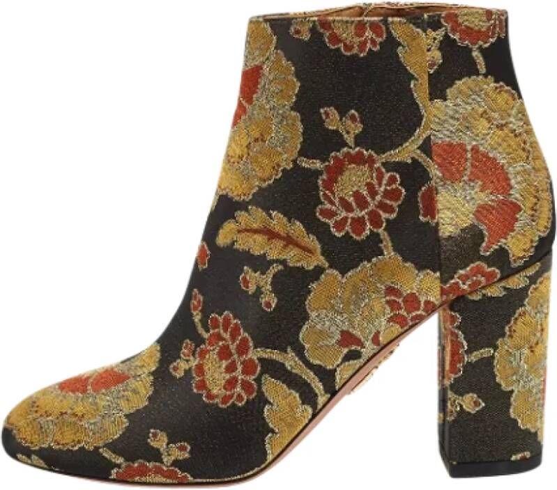 Aquazzura Pre-owned Fabric boots Multicolor Dames