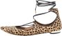 Aquazzura Pre-owned Fabric flats Brown Dames - Thumbnail 1