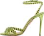 Aquazzura Pre-owned Fabric sandals Green Dames - Thumbnail 1