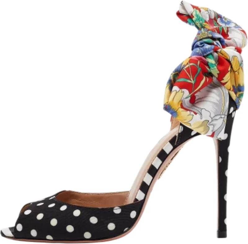 Aquazzura Pre-owned Fabric sandals Multicolor Dames