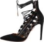 Aquazzura Pre-owned Leather boots Black Dames - Thumbnail 1