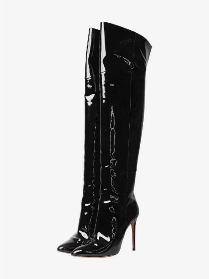 Aquazzura Pre-owned Leather boots Black Dames