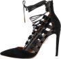 Aquazzura Pre-owned Leather heels Black Dames - Thumbnail 1