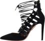 Aquazzura Pre-owned Leather heels Black Dames - Thumbnail 1