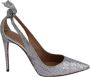 Aquazzura Pre-owned Leather heels Gray Dames - Thumbnail 1