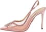 Aquazzura Pre-owned Leather heels Pink Dames - Thumbnail 1