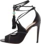 Aquazzura Pre-owned Leather sandals Black Dames - Thumbnail 1