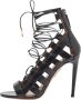 Aquazzura Pre-owned Leather sandals Black Dames - Thumbnail 1