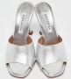 Aquazzura Pre-owned Leather sandals Gray Dames - Thumbnail 1