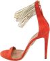 Aquazzura Pre-owned Leather sandals Orange Dames - Thumbnail 1