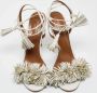 Aquazzura Pre-owned Leather sandals White Dames - Thumbnail 1