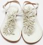 Aquazzura Pre-owned Leather sandals White Dames - Thumbnail 1