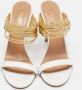 Aquazzura Pre-owned Leather sandals White Dames - Thumbnail 1