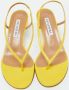 Aquazzura Pre-owned Leather sandals Yellow Dames - Thumbnail 1