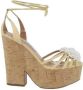 Aquazzura Pre-owned Polyester sandals Beige Dames - Thumbnail 1