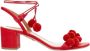 Aquazzura Pre-owned Raffia heels Red Dames - Thumbnail 1