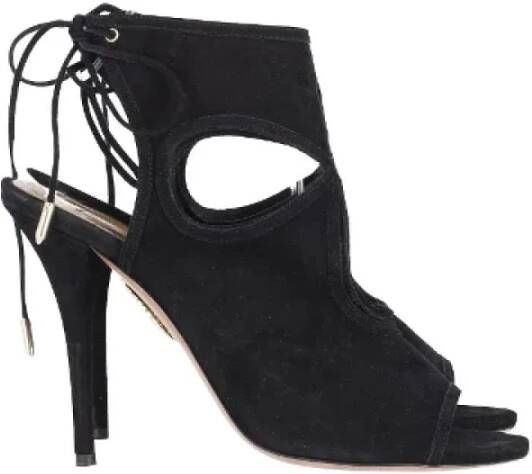 Aquazzura Pre-owned Sandalen Black Dames